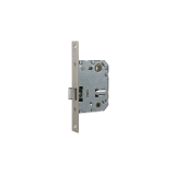 Cerradura de picaporte unificado 134U para puertas de madera, frente recto, entrada de 50mm, acabado hierro niquelado, embalaje visual