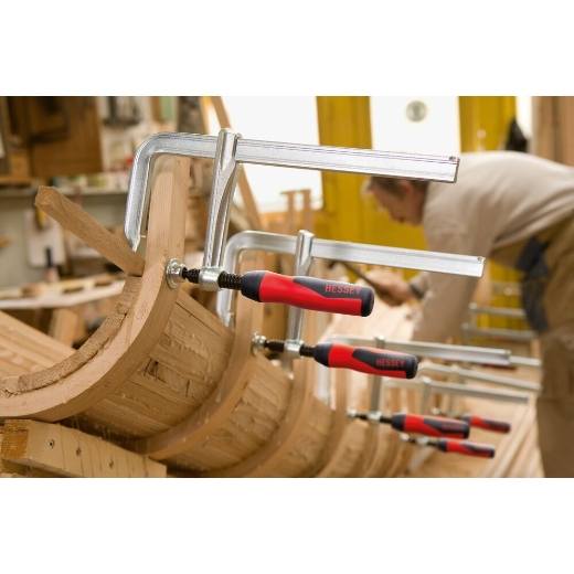 Original BESSEY Ganzstahl-Schraubzwinge GZ mit 2-Komponenten-Kunststoffgriff