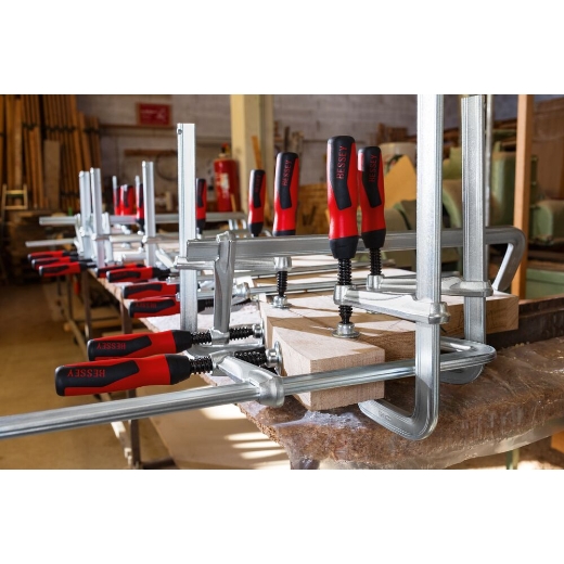 Original BESSEY Ganzstahl-Schraubzwinge GZ mit 2-Komponenten-Kunststoffgriff