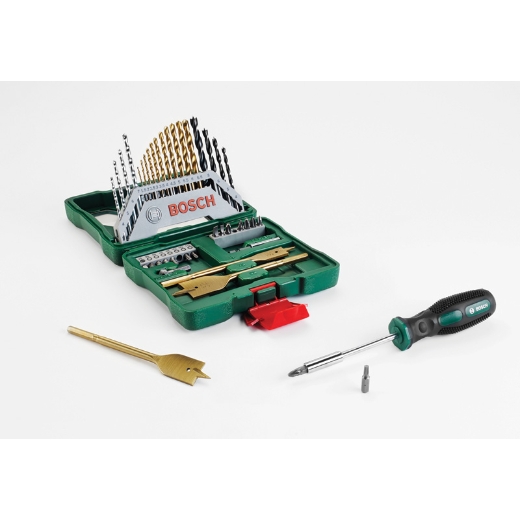 Bosch jgo. 40 pzas.brocas. destorpuntas  y destornillador 1/4"