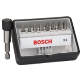 8+1-tlg. Schrauberbit-Set, Robust Line, S PH, Extra Hard-Ausführung