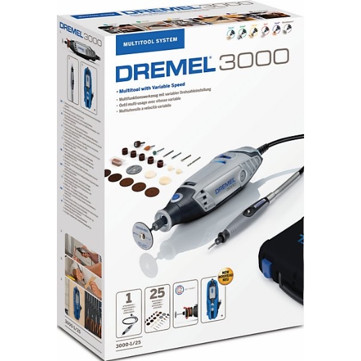 Multiherramienta DREMEL 3000-1/25 EZ (130 W), 1 complemento, 25 accesorios