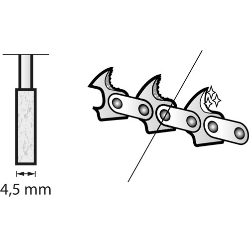 Dremel muela c/espiga afilar cadenas