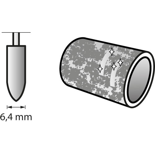 Dremel muela c/espiga conica