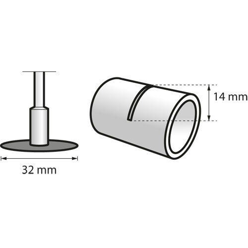 Acabado en material Accesorio de corte Dremel 540