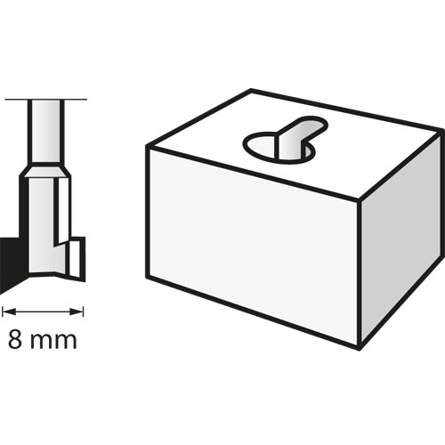 Dremel fresa hss ranurar