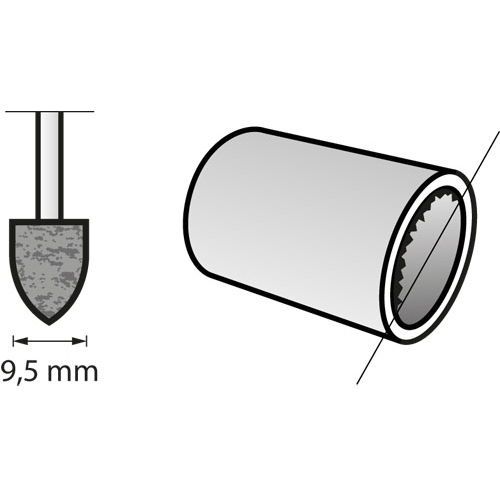 Acabado en material Dremel accesorio de esmerilado 952