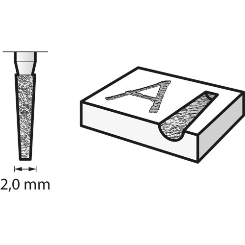 Dremel fresa grabado diamante cilindrica