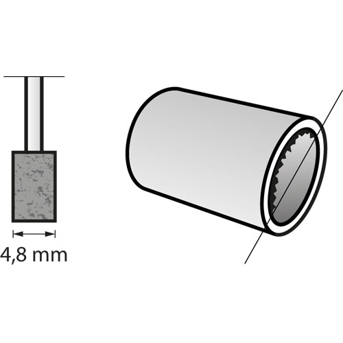 Dremel muela c/espiga cilindrica