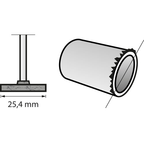 Dremel muela c/espiga cilindrica