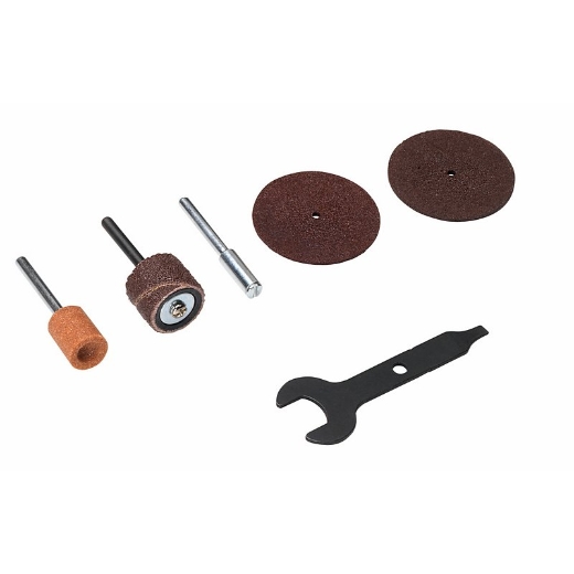 5 accesorios diferentes y una llave inglesa