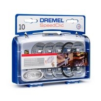 Set mit 10 EZ SpeedClic Trennscheiben und Dorn zum Schneiden in Metallen und Kunststoffen