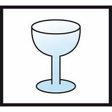 Materialsymbol Glas
