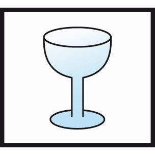 Materialsymbol Glas