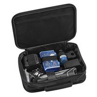 Dremel 8240 con 3 accesorios, 45 accesorios y el cargador guardados en un estuche negro con cremallera