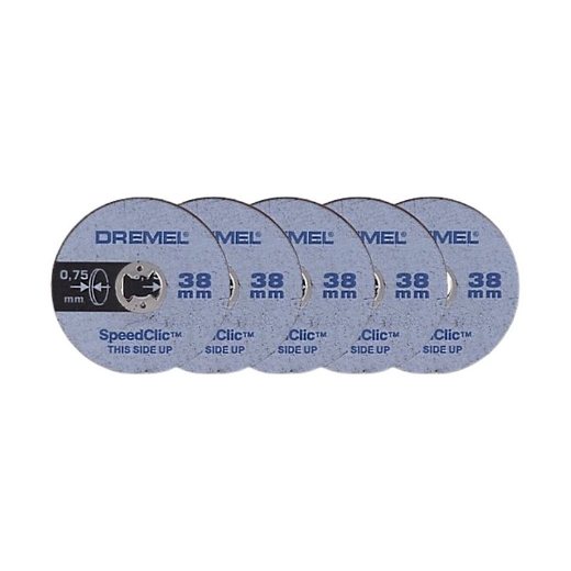 5 piezas EZ SpeedClic: Discos de corte finos, Disco de corte extrafino para realizar cortes en chapa y aluminio