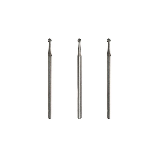 Cortador de grabado de 3 piezas de 2,4 mm con una pequeña cabeza en forma de bola para tallado detallado, grabado en madera