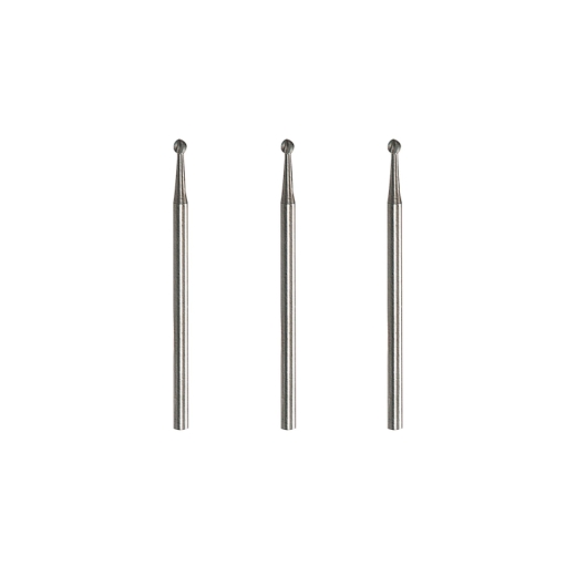 Cortador de grabado de 3 piezas de 2,4 mm con una pequeña cabeza en forma de bola para tallado detallado, grabado en madera