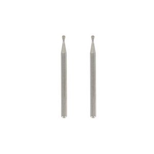 2 Stück Diamantbestückter Fräser 2 mm mit dem kleinsten kugelförmigen Diamantbohrer, zum Gravieren in hartem Material