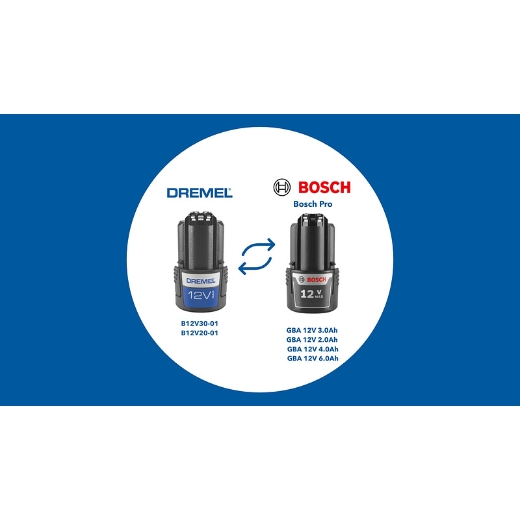 Multiherramienta con batería DREMEL 8240-5 (batería de 12 V y 2 Ah), 5 accesorios