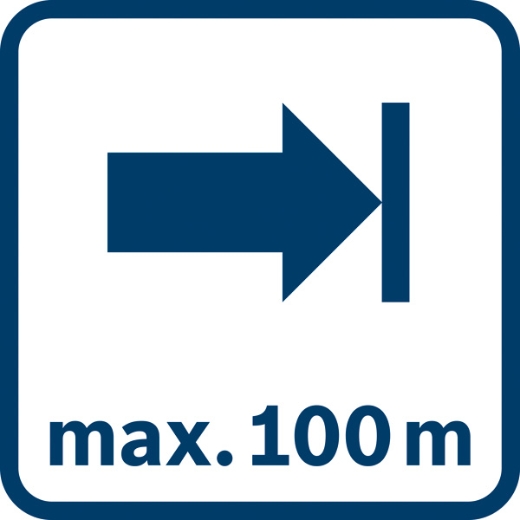 Alcance de hasta 100 m
