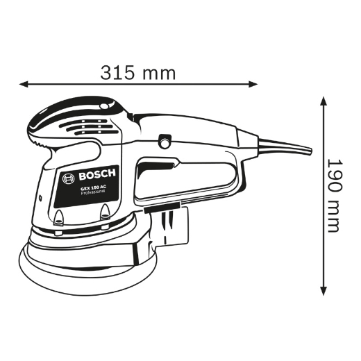 Imagen de la dimensión del producto