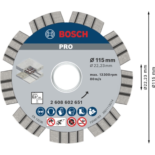 Bild der Produktabmessungen