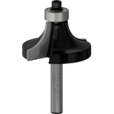 PRO Abrundfräser, R 1/2", Schaft 1/4"