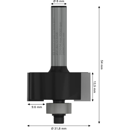 Bild der Produktabmessungen
