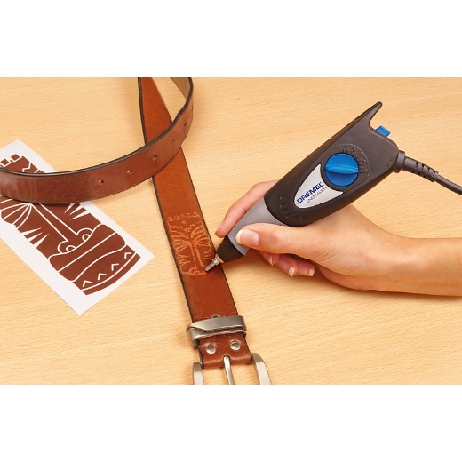 Engarzar una pieza de cuero con la multiherramienta Dremel
