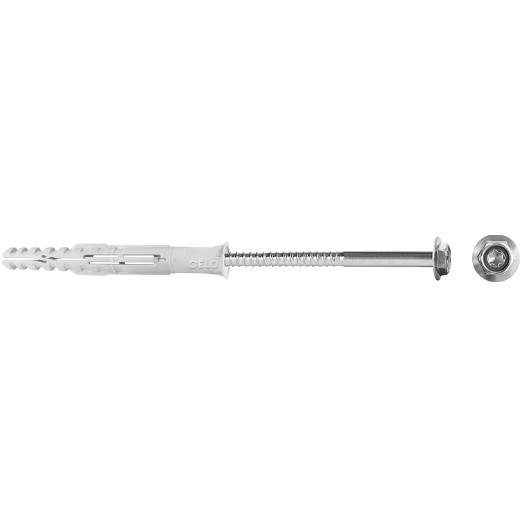 Taco c/tornillo hexagonal zinc. mfr sb ssks