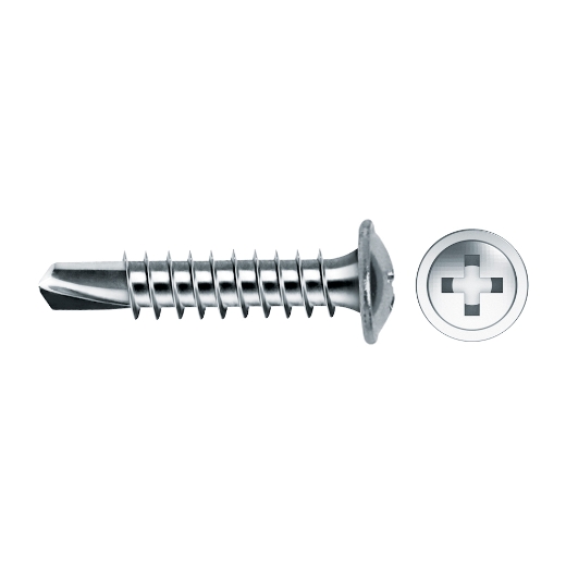 Tornillo autotaladrante 75ha zinc. c/ancha
