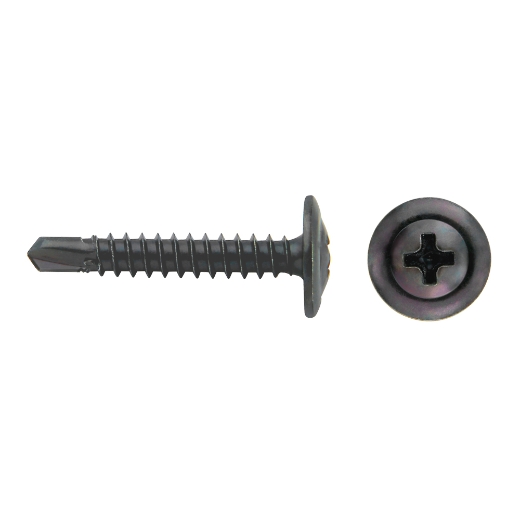Tornillo autotaladrante 75ha negro c/ancha