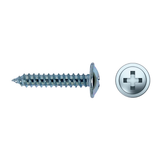 Tornillo autorroscante ch88h zinc. c/alomada c/arandela ph