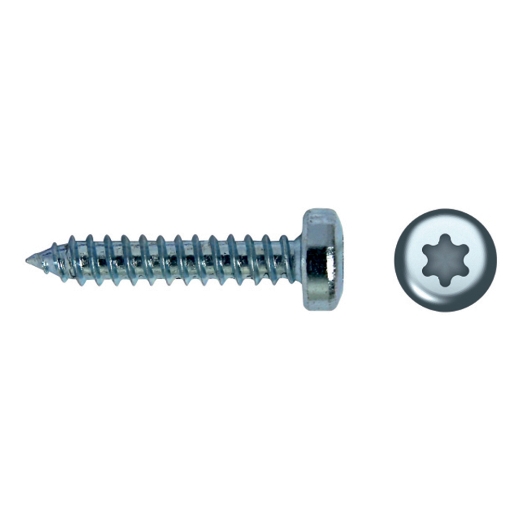 Tornillo autorroscante din 7049s zinc. c/alomada torx