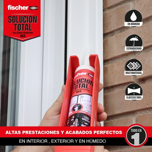 Fischer sellador solucion total ms negro