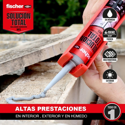 Fischer sellador solucion total ms negro