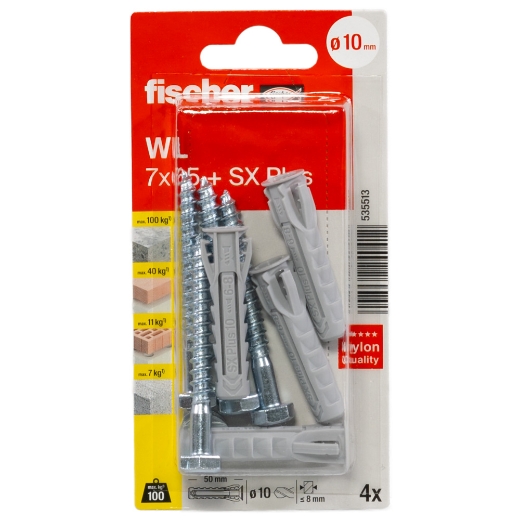 Fischer blister fijacion sanitario wl