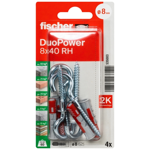 Fischer blister taco duopower + hembrilla abierta