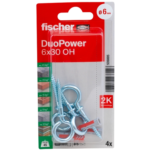 Fischer blister taco duopower + hembrilla cerrada