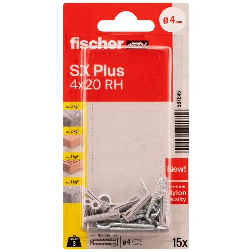 Fischer blister taco sx plus + hembrilla abierta