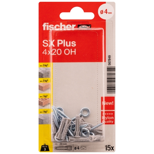 Fischer blister taco sx plus + hembrilla cerrada