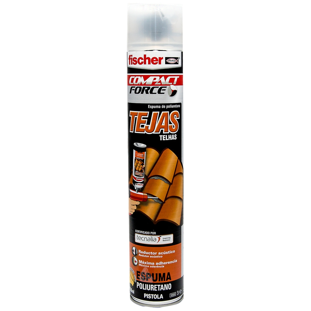 Fischer espuma poliuretano tejas p/pistola gris