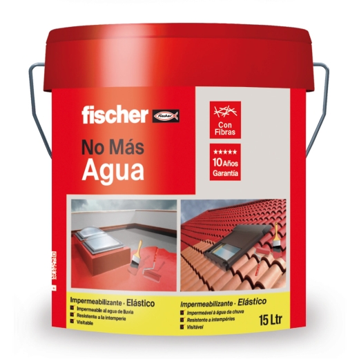 Fischer impermeablizante caucho c/fibras rojo