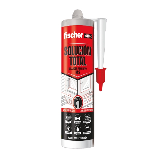 Fischer sellador solucion total ms gris