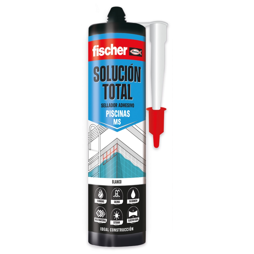 Fischer sellador solucion total ms piscina blanco