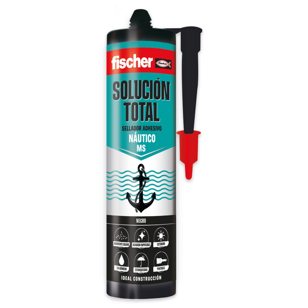 Fischer sellador solucion total ms nautico negro