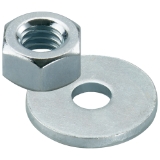 Muttern/Scheiben f. FIS A M20 gvz (10)