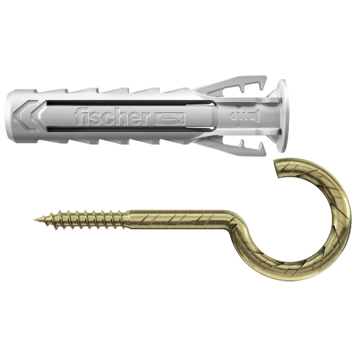 Fischer blister taco sx plus + hebrilla abierta dorada