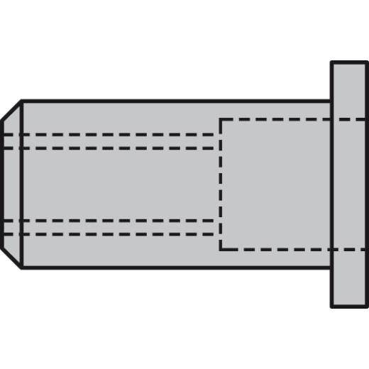 Blindnietmuttern Mini-Pack Alu M 6 Lang